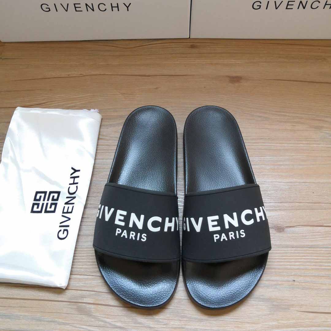 Givenchy Logo-Print Rubber Slides Sandals - 