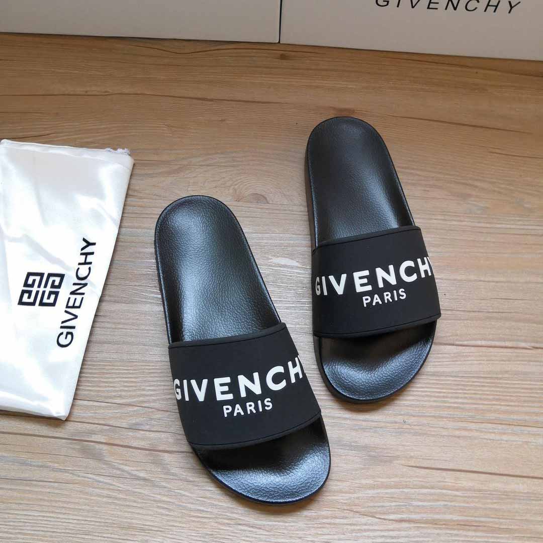 Givenchy Logo-Print Rubber Slides Sandals - 
