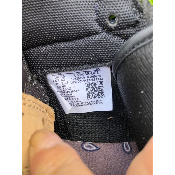 Jordan 2020 Travis Scott X AJ1 High OG "Jackboys" CK5088 001 - 