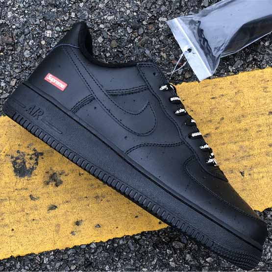 Nike X Supreme Air Force 1 Black - PerfectKickZ