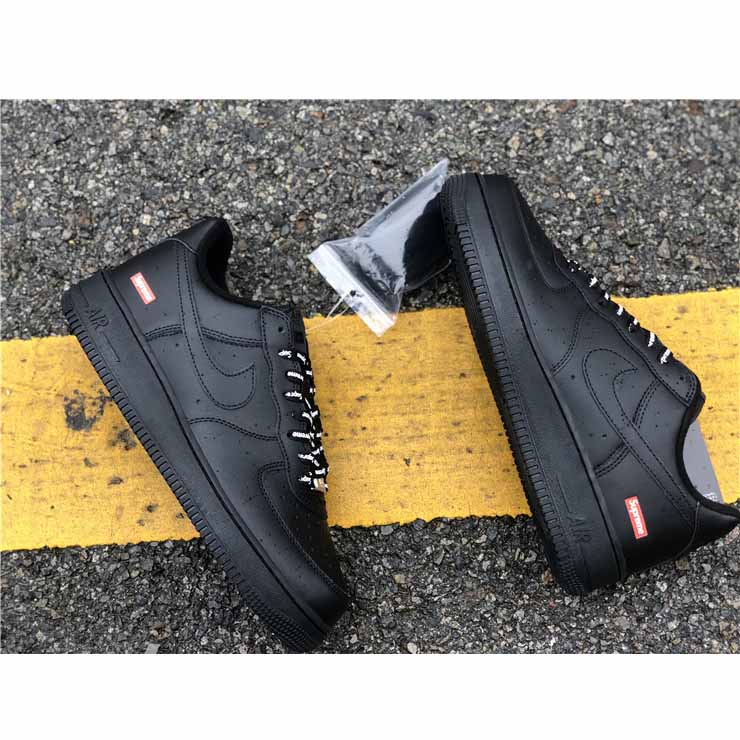 Nike X Supreme Air Force 1 Black - PerfectKickZ