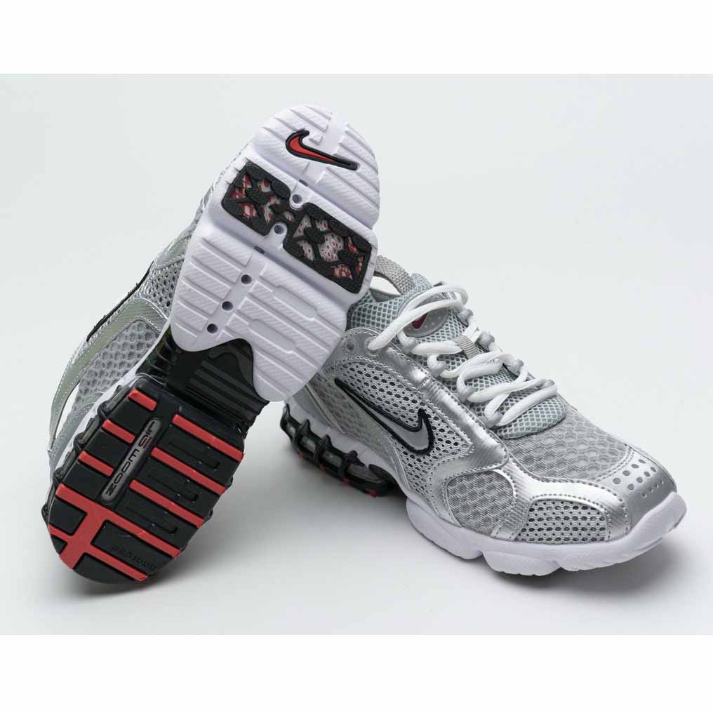 Stussy X Nike Air Zoom Spiridon Caged 2 Metallic Silver - PerfectKickZ