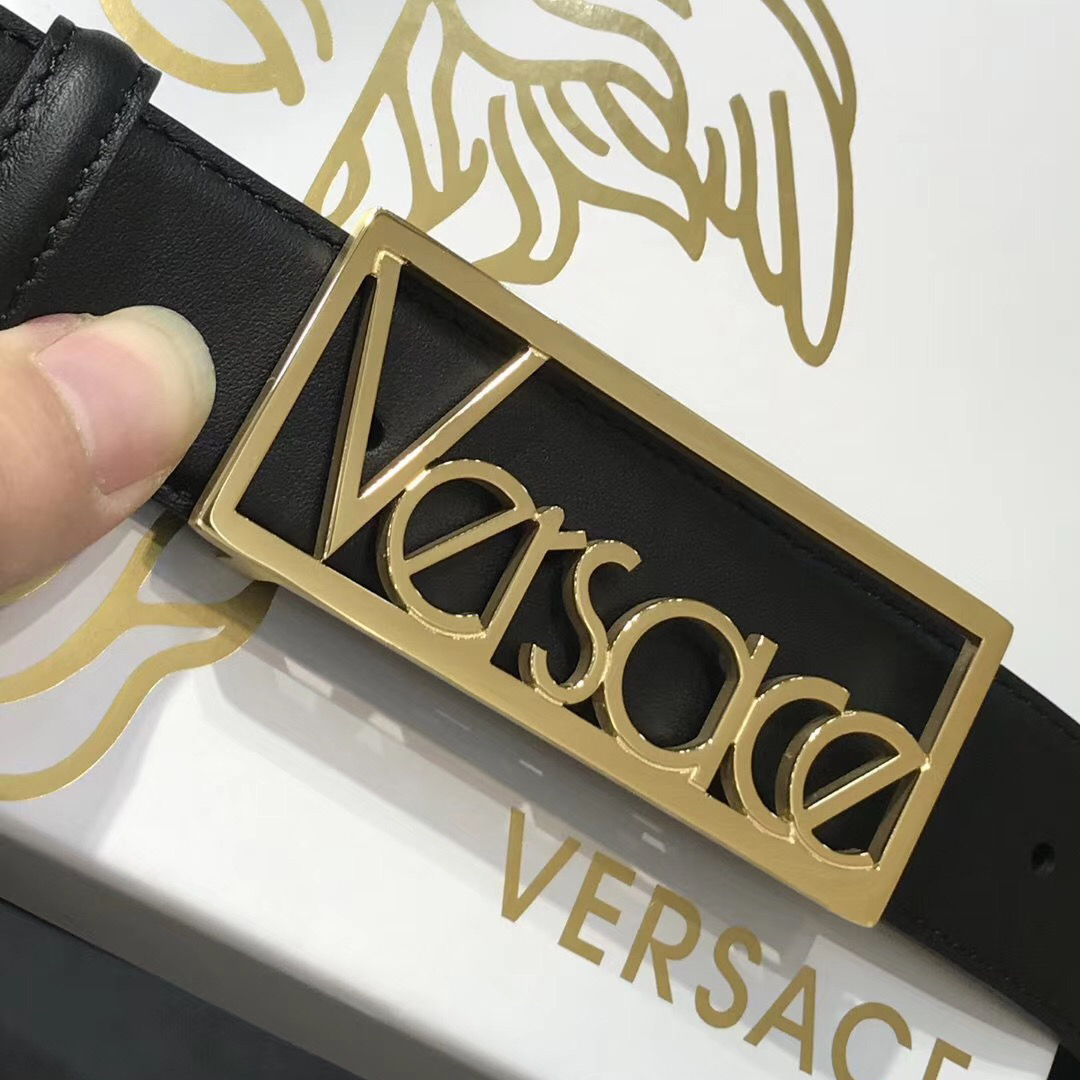Versace Leather Belt - PerfectKickZ
