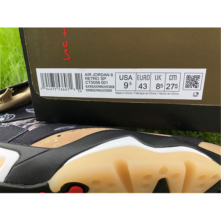Jordan Travis Scott X AJ6 Sneakers - 