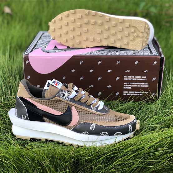 Lvd Waffle Daybreak X Nike Sacai White Brown Grey - PerfectKickZ
