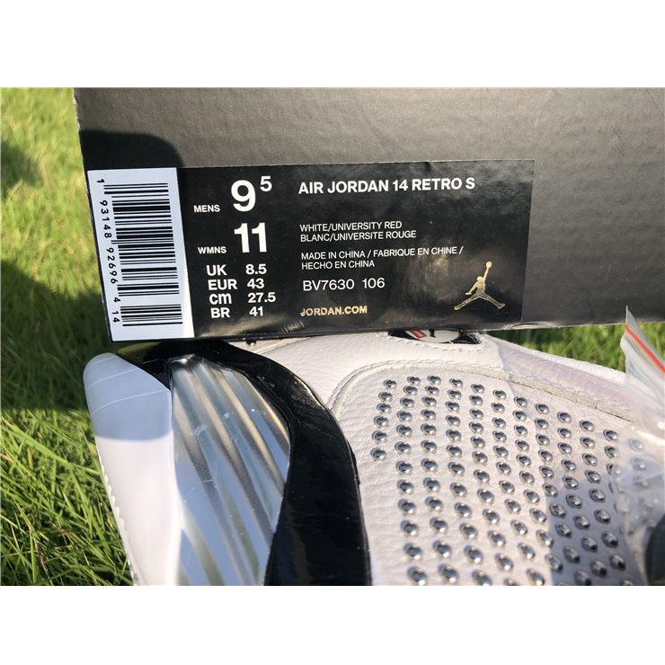 Jordan AJ14 White Red BV7630-106 - PerfectKickZ