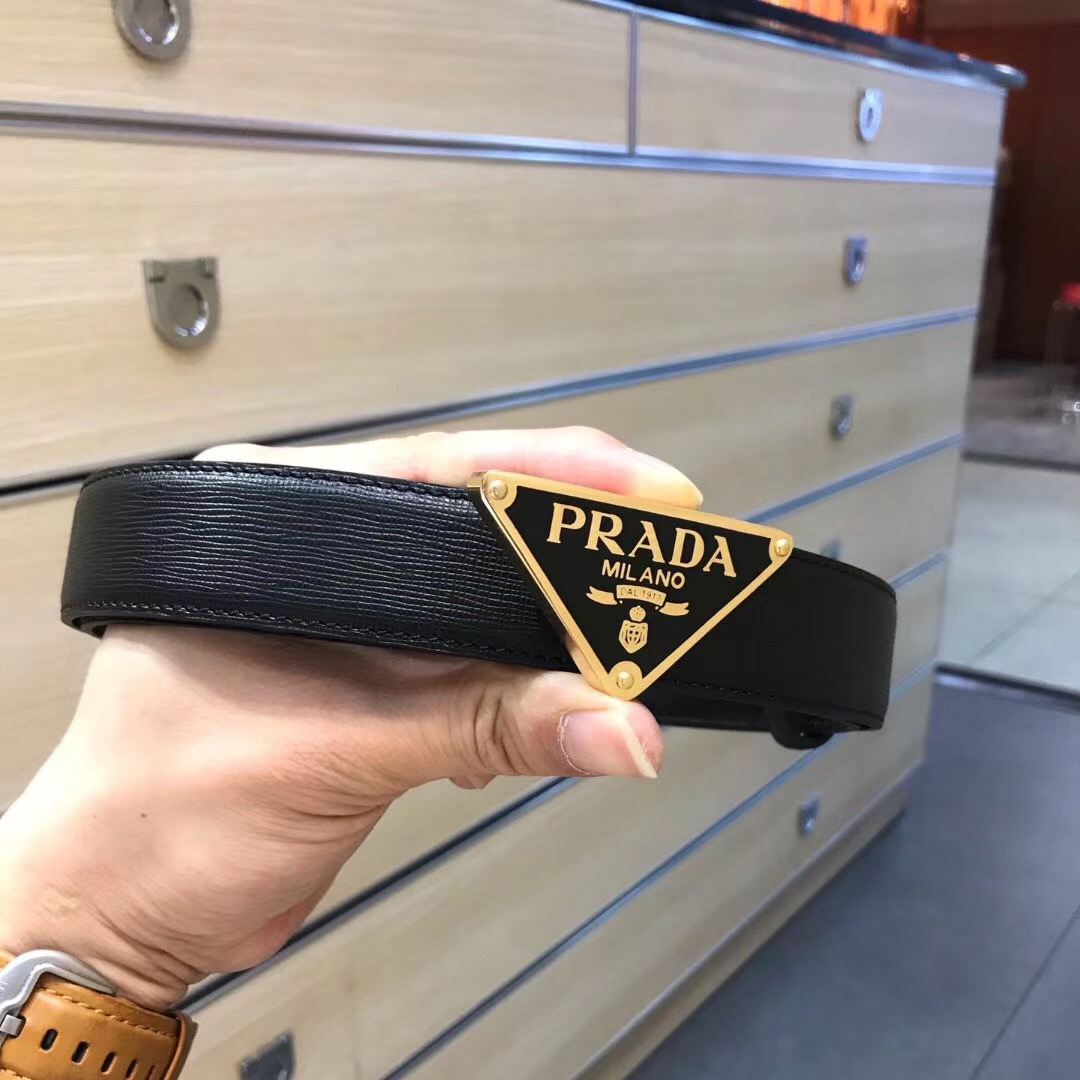 Prada Leather Belt - PerfectKickZ
