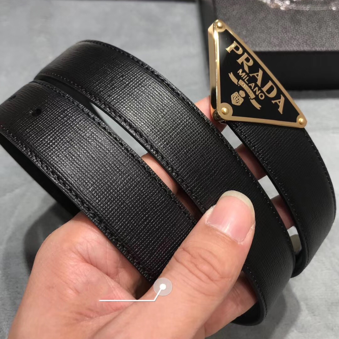 Prada Leather Belt - PerfectKickZ