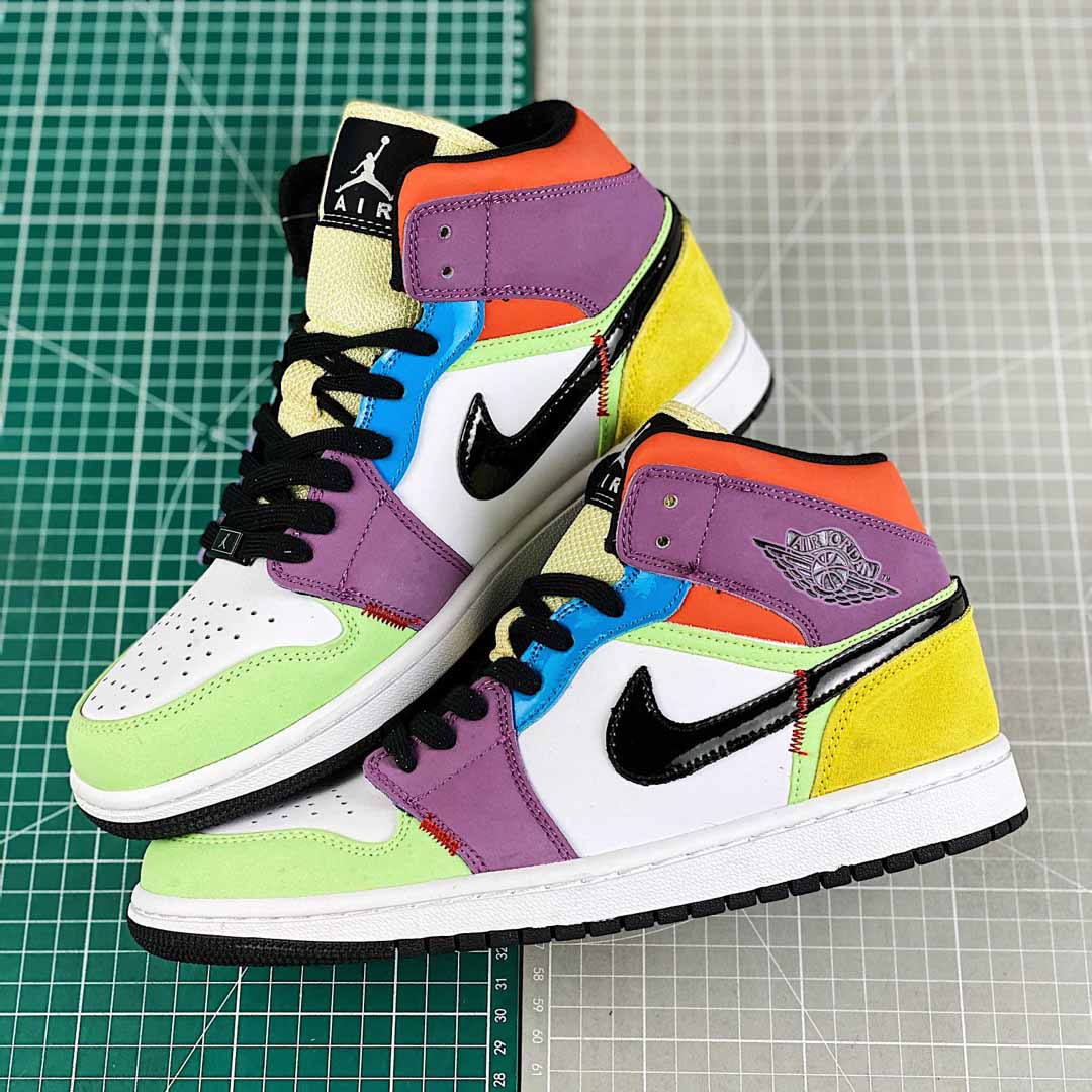 Jordan AJ1 Mid SE “Lightbulb” Multicolor - PerfectKickZ