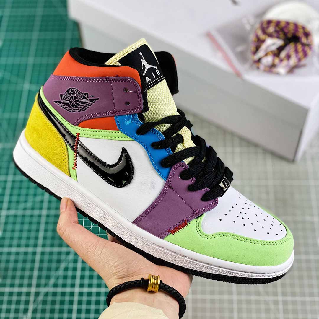 Jordan AJ1 Mid SE “Lightbulb” Multicolor - PerfectKickZ