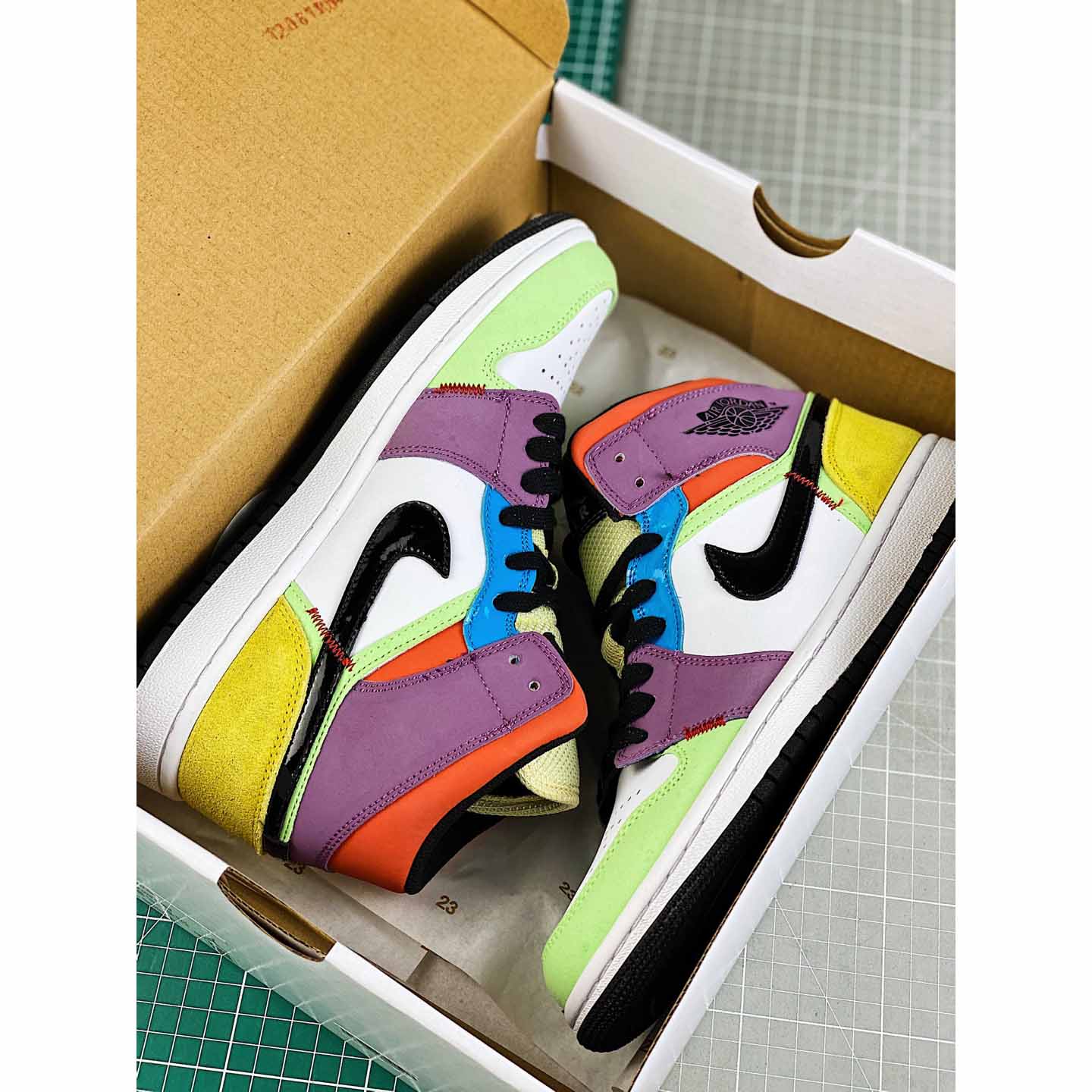 Jordan AJ1 Mid SE “Lightbulb” Multicolor - PerfectKickZ