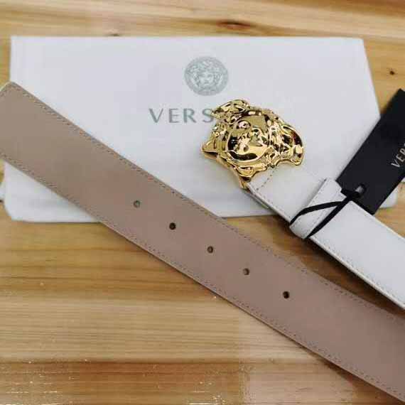 Versace Medusa Head Leather Belt - PerfectKickZ