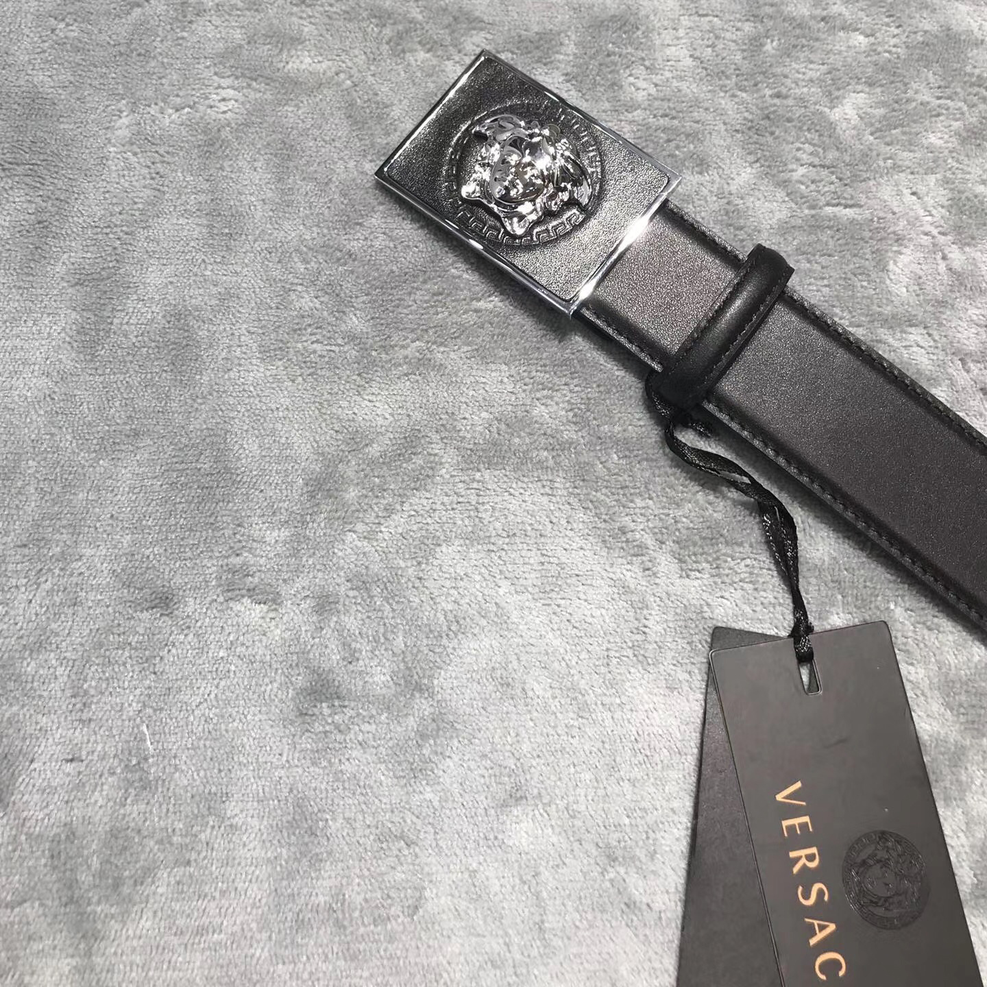 Versace Medusa Head Leather Belt - PerfectKickZ