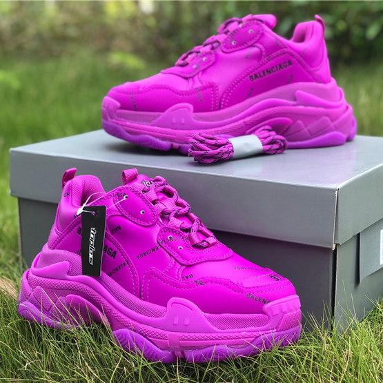 Balenciaga Allover Logo Triple S Sneaker - PerfectKickZ