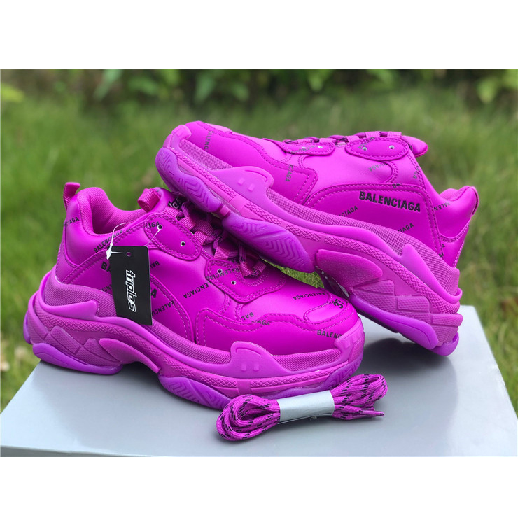 Balenciaga Allover Logo Triple S Sneaker - PerfectKickZ