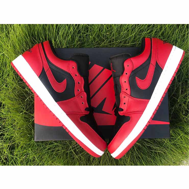 Jordan AJ1 Low Varsity Red 553558-606  - PerfectKickZ