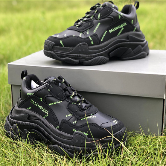 Balenciaga Allover Logo Triple S Sneaker - PerfectKickZ