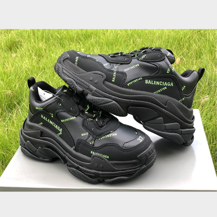 Balenciaga Allover Logo Triple S Sneaker - PerfectKickZ