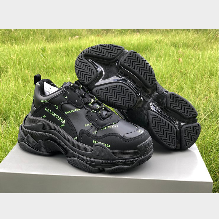 Balenciaga Allover Logo Triple S Sneaker - PerfectKickZ