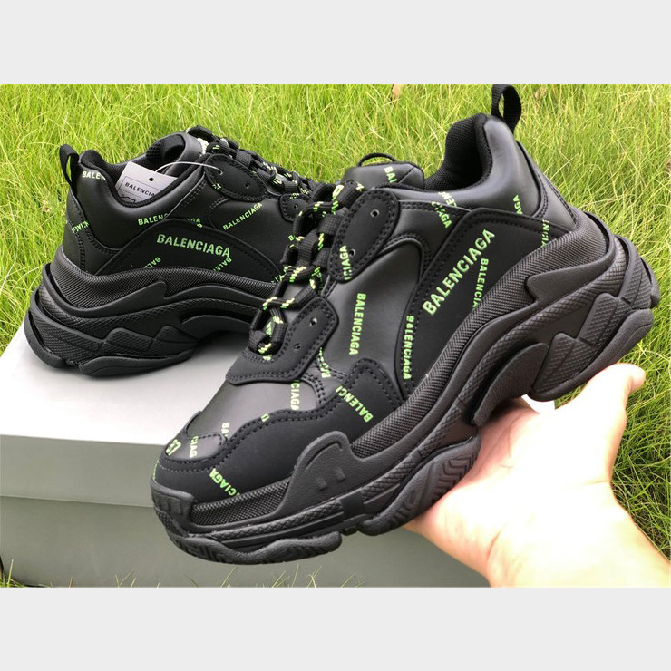Balenciaga Allover Logo Triple S Sneaker - PerfectKickZ