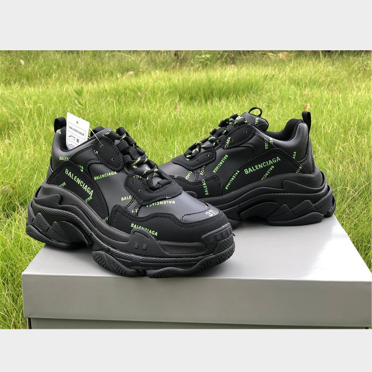 Balenciaga Allover Logo Triple S Sneaker - PerfectKickZ