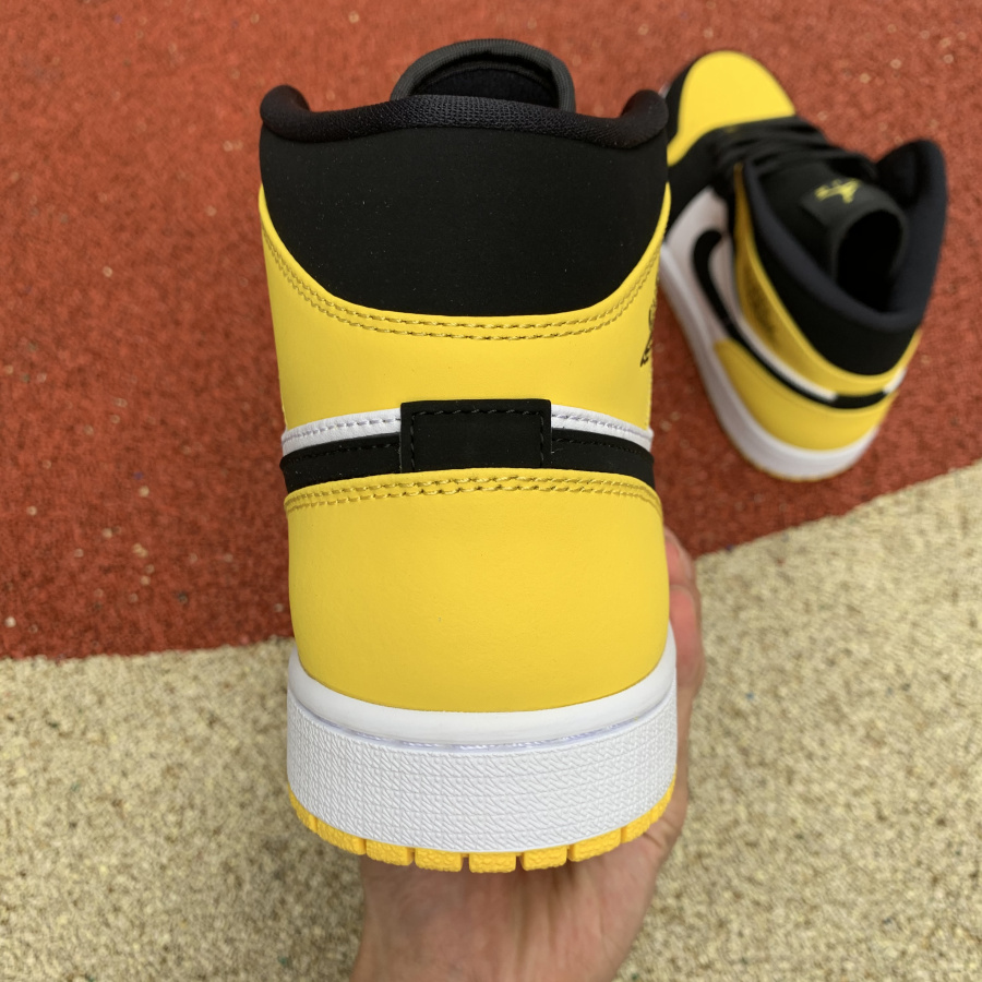 Jordan 1 Mid Yellow Toe Footasylum  - 
