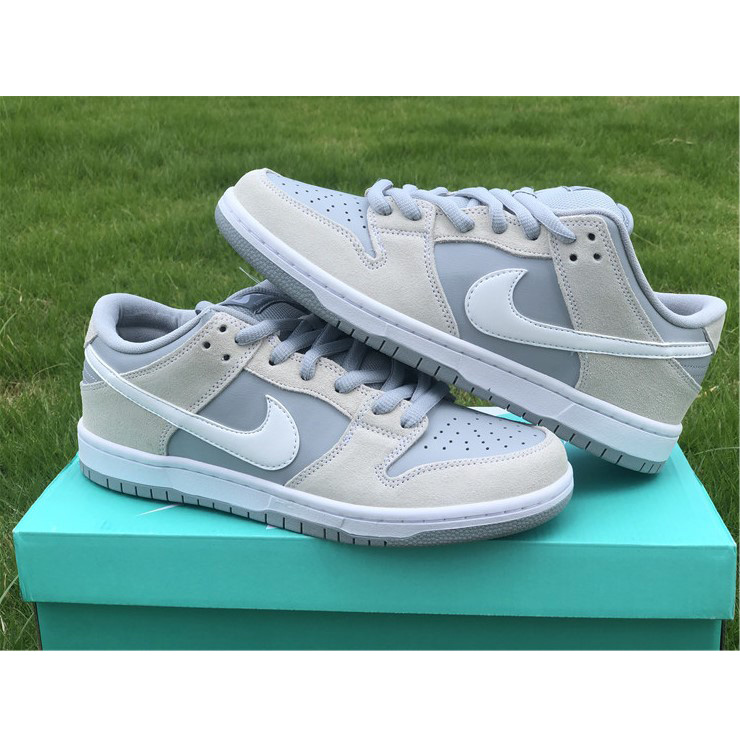 Nike Sb Dunk Low Trd White Summit Wolf Grey AR0778-110 - PerfectKickZ