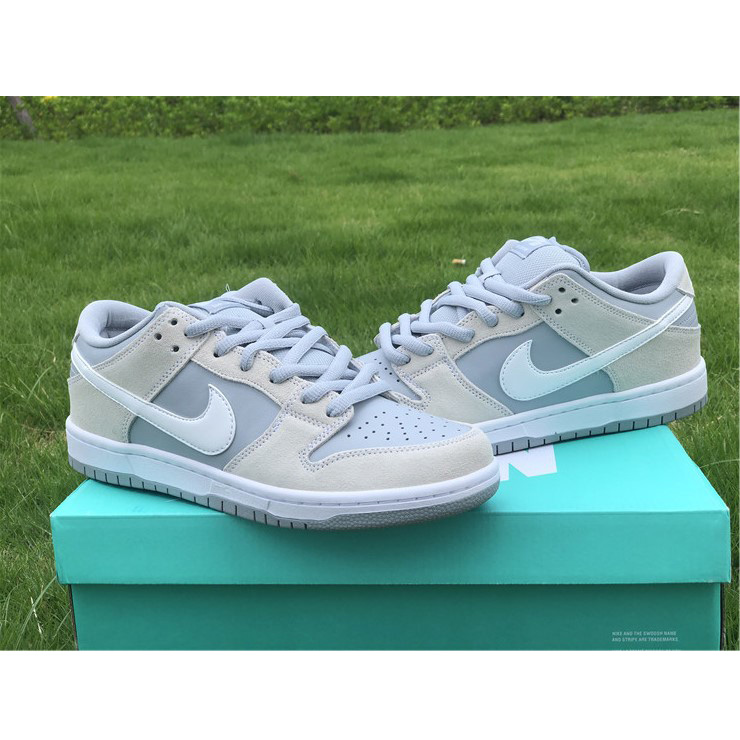 Nike Sb Dunk Low Trd White Summit Wolf Grey AR0778-110 - PerfectKickZ