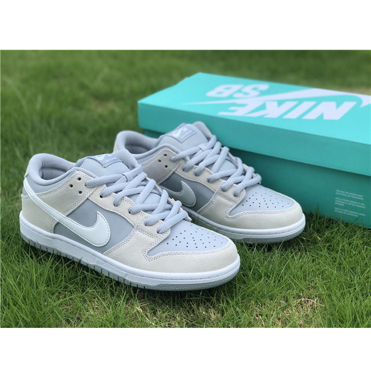 Nike Sb Dunk Low Trd White Summit Wolf Grey AR0778-110 - PerfectKickZ