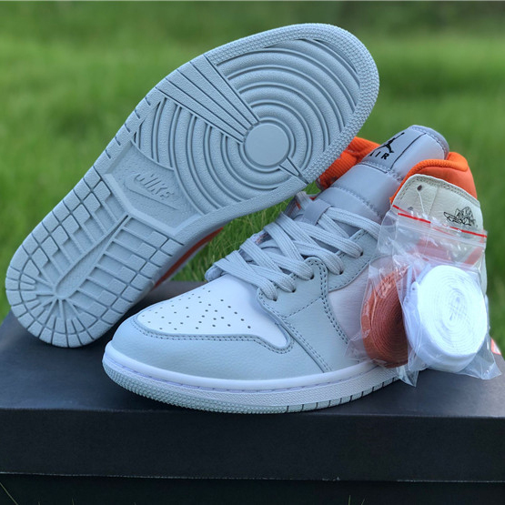 Jordan AJ1 Mid Starfish Orange Platinum CW7591-100 - PerfectKickZ
