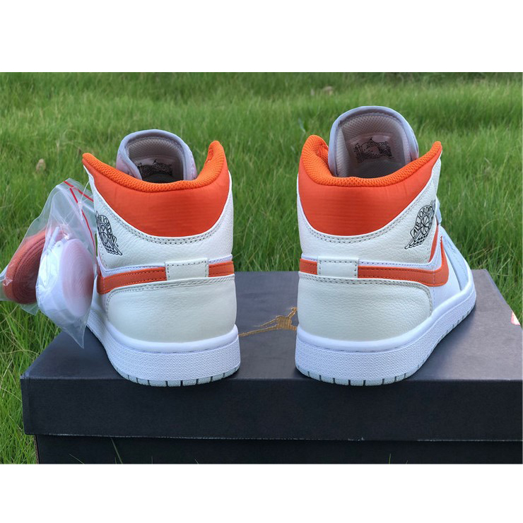 Jordan AJ1 Mid Starfish Orange Platinum CW7591-100 - PerfectKickZ