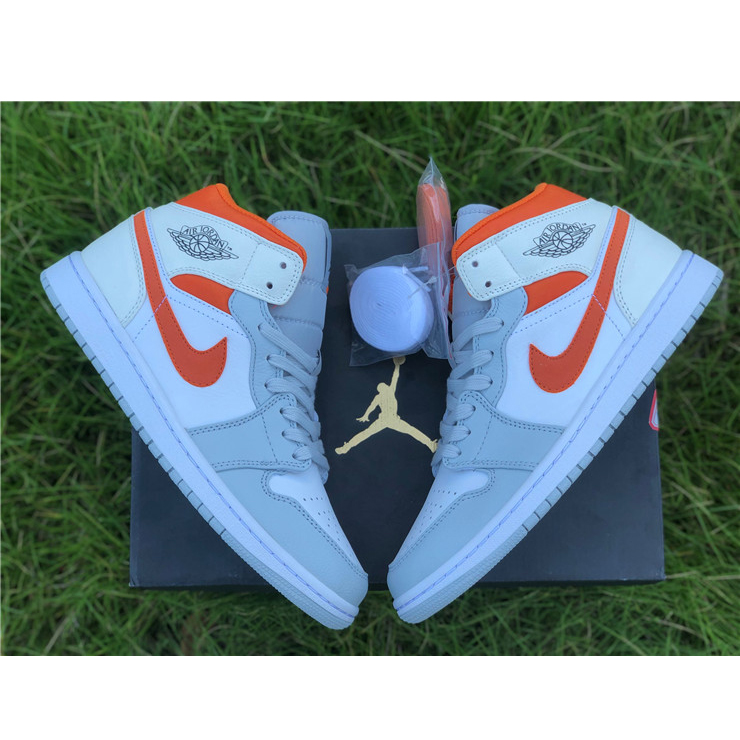 Jordan AJ1 Mid Starfish Orange Platinum CW7591-100 - PerfectKickZ