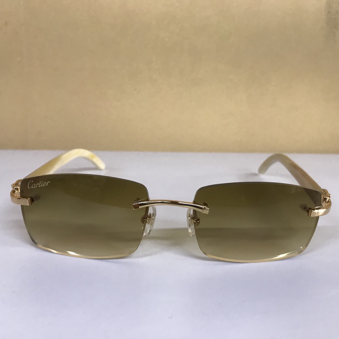 Cartier 3524012 White Buffalo Eyeglasses In Gold - PerfectKickZ