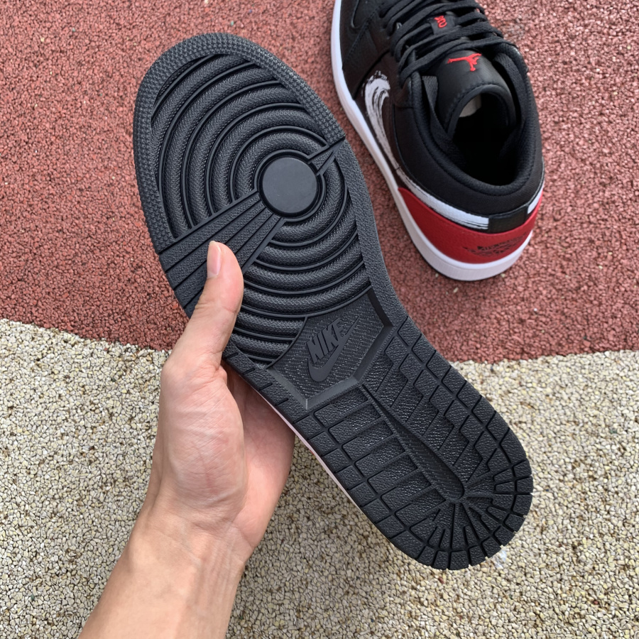 Jordan AJ1 Low Brushstroke DA4659-001 - PerfectKickZ