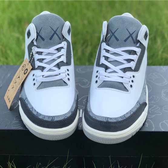 Jordan Kwas X AJ3 Fresh Water White/Light Grey Sneakers - PerfectKickZ