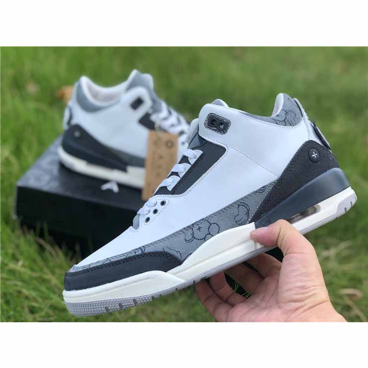 Jordan Kwas X AJ3 Fresh Water White/Light Grey Sneakers - PerfectKickZ