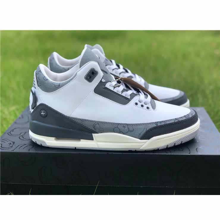 Jordan Kwas X AJ3 Fresh Water White/Light Grey Sneakers - PerfectKickZ
