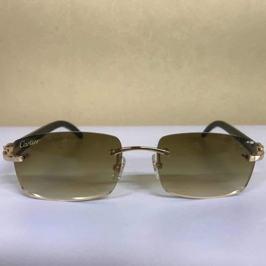 Cariter 3524012 White  Buffalo Big  Lens Sunglasses In Brown - PerfectKickZ