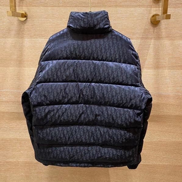 Dior Oblique Print Down Puffer Jacket - PerfectKickZ