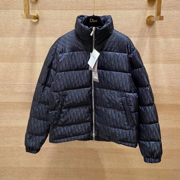 Dior Oblique Print Down Puffer Jacket - PerfectKickZ