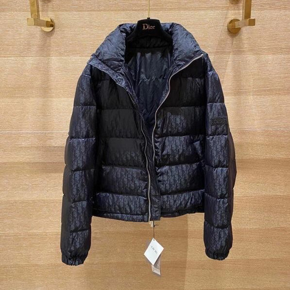 Dior Oblique Print Down Puffer Jacket - PerfectKickZ