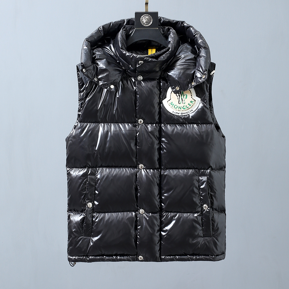 Moncler Black Down Ghany Vest - PerfectKickZ