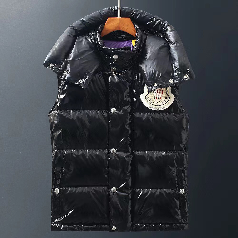 Moncler Black Down Ghany Vest - PerfectKickZ