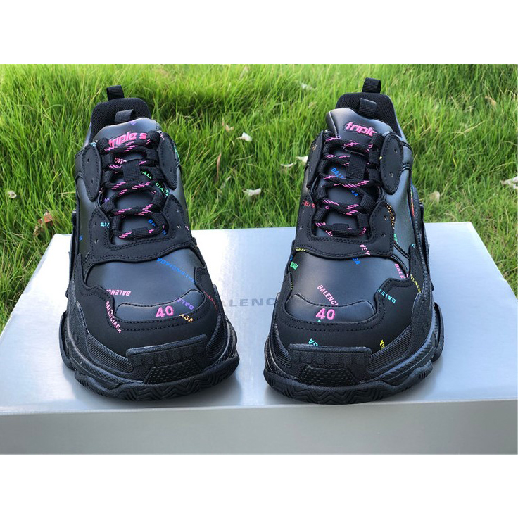 Balenciaga Allover Logo Triple S Sneaker - PerfectKickZ