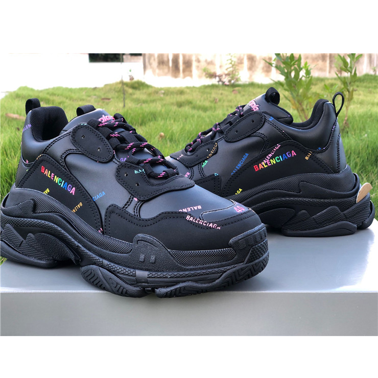 Balenciaga Allover Logo Triple S Sneaker - PerfectKickZ