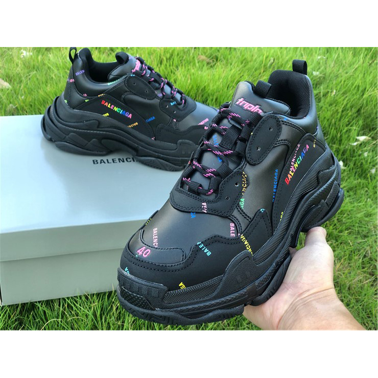 Balenciaga Allover Logo Triple S Sneaker - PerfectKickZ