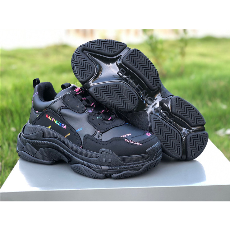 Balenciaga Allover Logo Triple S Sneaker - PerfectKickZ