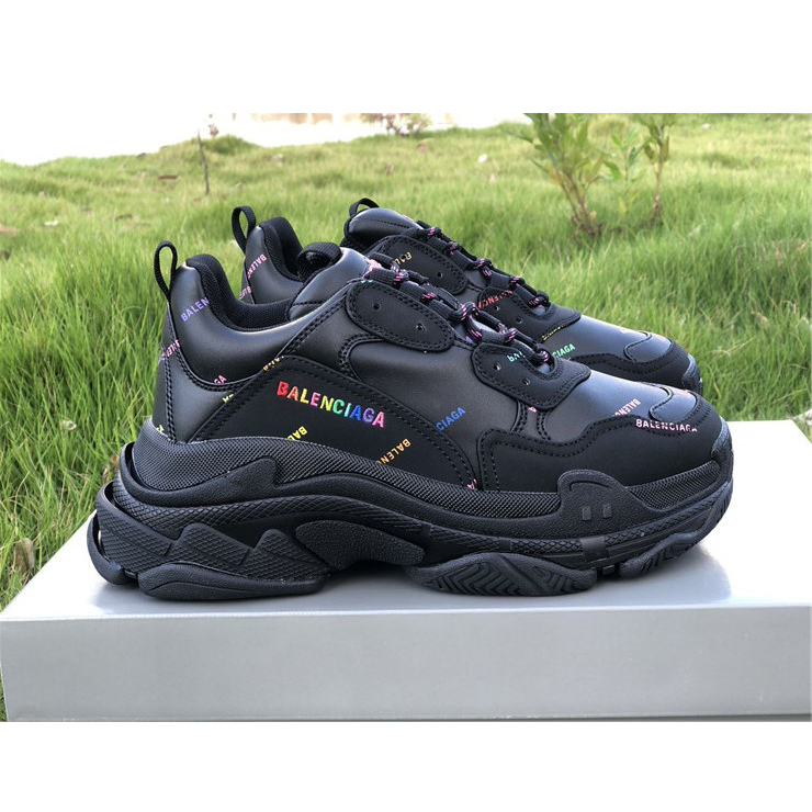 Balenciaga Allover Logo Triple S Sneaker - PerfectKickZ