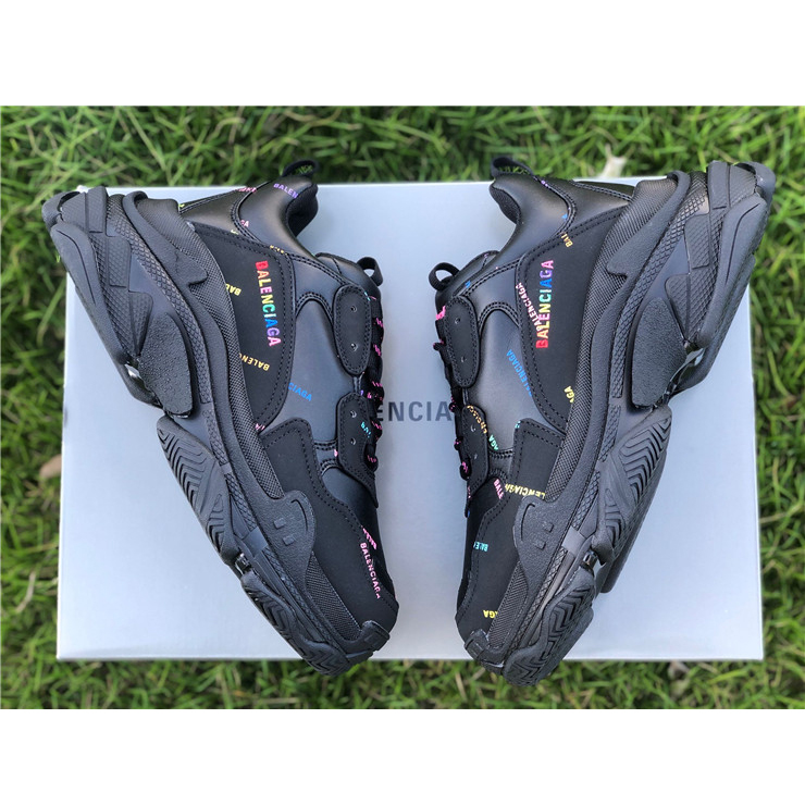 Balenciaga Allover Logo Triple S Sneaker - PerfectKickZ