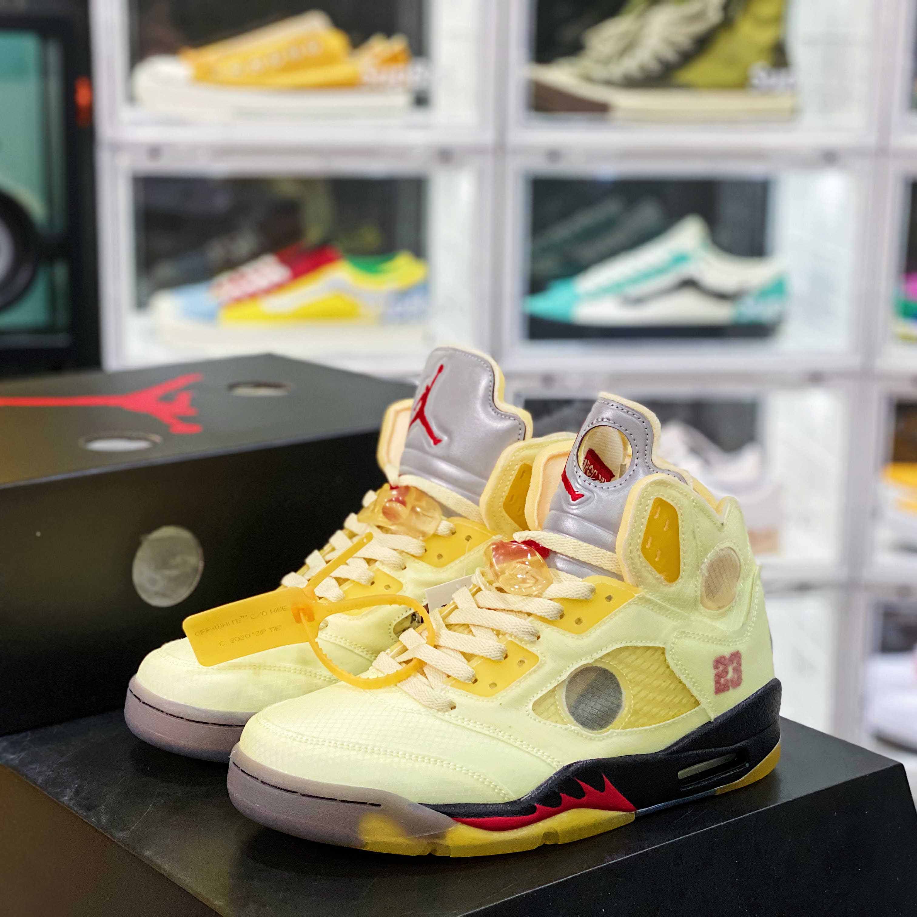 Jordan Air Retro 5 Sail OW DH8565-100 - PerfectKickZ